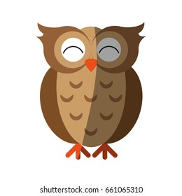 happy cute  owl icon image 