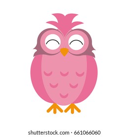 happy cute  owl icon image 