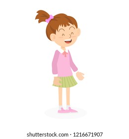 Happy and cute school kid. Concept for education and children day.