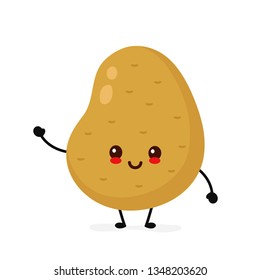 Collection of cute potato character in various poses 1338479 Vector Art at  Vecteezy