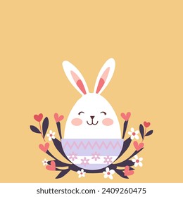 Feliz lindo dulce papel tapiz de Pascua, vector de fondo rosado.