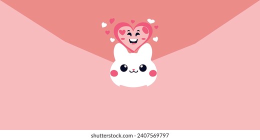 Happy cute sweet wallpaper background vector.