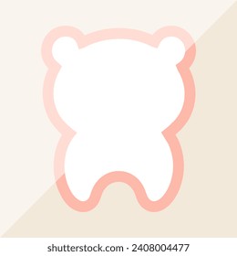 Happy cute sweet wallpaper background vector.