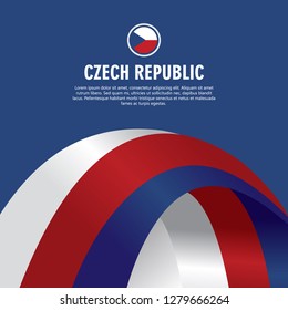 Happy Czech Republic Independence Day Vector Design Illustration Template. 