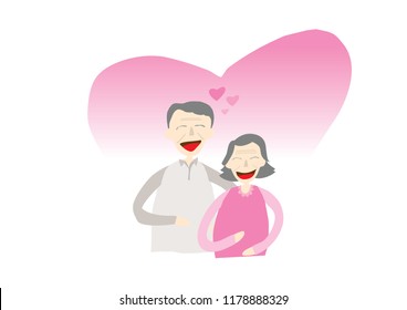 the happy daily life of a family,
Illustrates that can be used to change colors and arrangements
