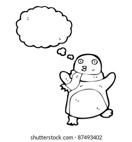 happy dancing christmas penguin