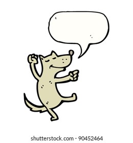 happy dancing dog cartoon