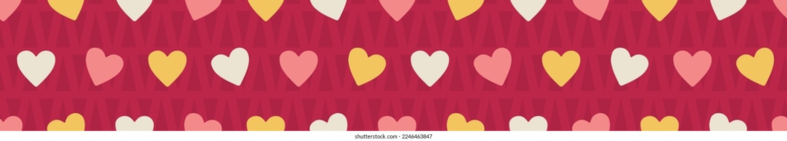 Happy Dancing Hearts Viva Magenta Lemon Yellow