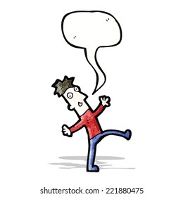 happy dancing man cartoon