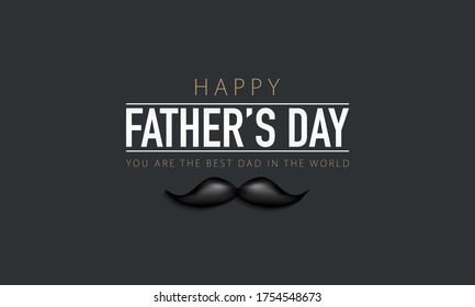 Happy Father’s Day Background. Good for greeting card. Vector illustration.