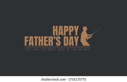 Happy Father’s Day Background. Good for greeting card. Vector illustration.
