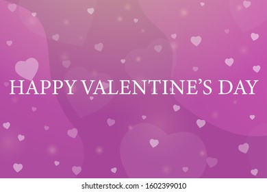 Happy Valentine’s day banner template background. For Valentine gift flyer, advertisement discount. vector illustration with heart shape and nice colors