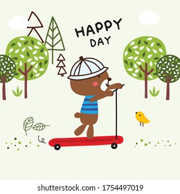 Happy Day Bear Vector set