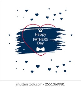Happy father’s day beautiful abstract greeting card design