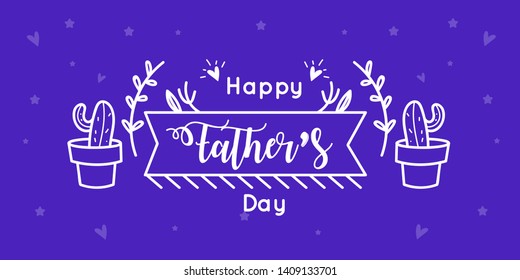 Happy Father’s Day Calligraphy Background