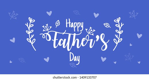 Happy Father’s Day Calligraphy Background