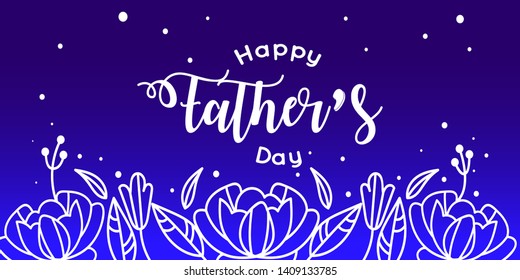 Happy Father’s Day Calligraphy Background