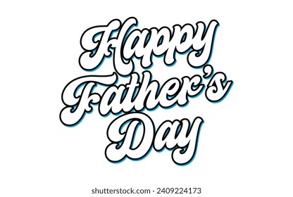 Happy Father’s Day Calligraphy design vector. Vector illustration.