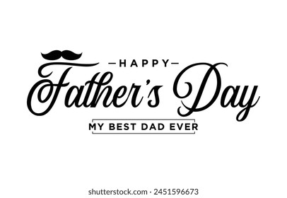 Happy Father’s Day Calligraphy design vector. Vector illustration.