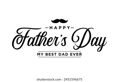 Happy Father’s Day Calligraphy design vector. Vector illustration.