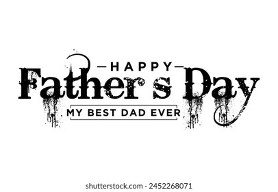 Happy Father’s Day Calligraphy design vector. Vector illustration.
