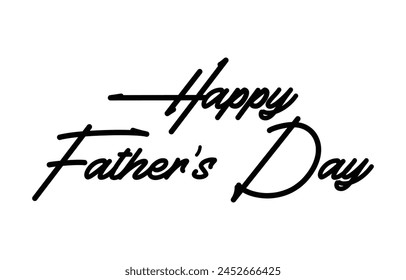 Happy Father’s Day Calligraphy design vector. Vector illustration.