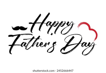 Happy Father’s Day Calligraphy design vector. Vector illustration.