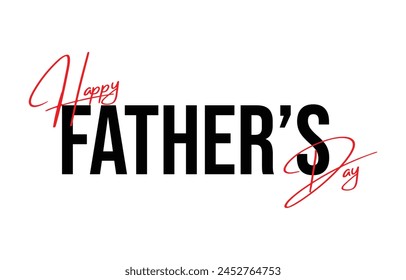 Happy Father’s Day Calligraphy design vector. Vector illustration.