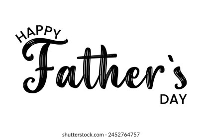 Happy Father’s Day Calligraphy design vector. Vector illustration.