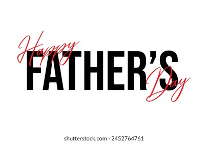 Happy Father’s Day Calligraphy design vector. Vector illustration.