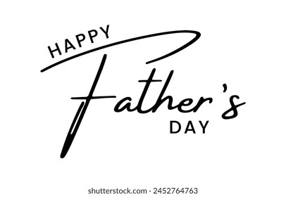 Happy Father’s Day Calligraphy design vector. Vector illustration.
