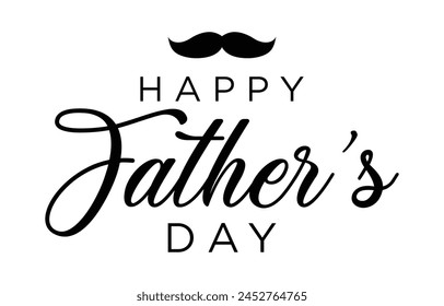 Happy Father’s Day Calligraphy design vector. Vector illustration.