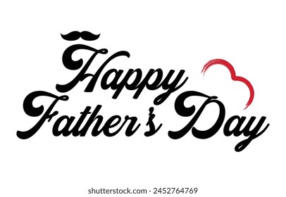 Happy Father’s Day Calligraphy design vector. Vector illustration.
