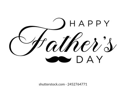 Happy Father’s Day Calligraphy design vector. Vector illustration.