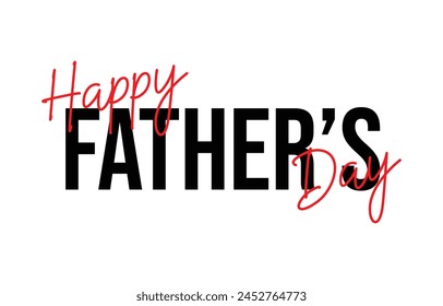 Happy Father’s Day Calligraphy design vector. Vector illustration.