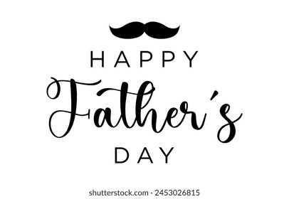 Happy Father’s Day Calligraphy design vector. Vector illustration.