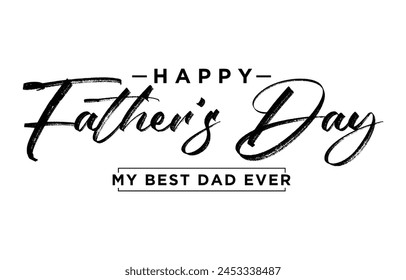 Happy Father’s Day Calligraphy design vector. Vector illustration.