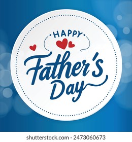 Happy Father’s Day Calligraphy design vector. Vector illustration 