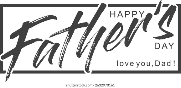 Happy Father’s Day Calligraphy design vector. Vector illustration
