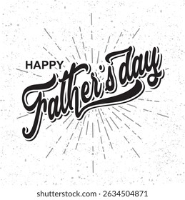 Happy Father’s Day Calligraphy design vector. Vector illustration