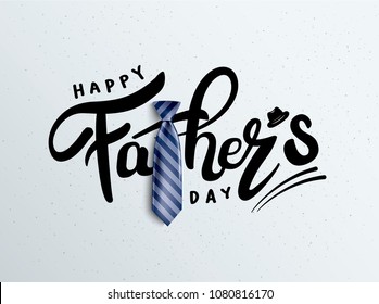 Happy Father’s Day Calligraphy greeting card. Vector illustration. - Shutterstock ID 1080816170