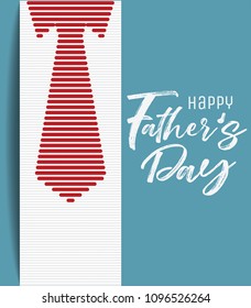 Happy Father’s Day Calligraphy greeting card. Vector illustration. banner design with hand lettering