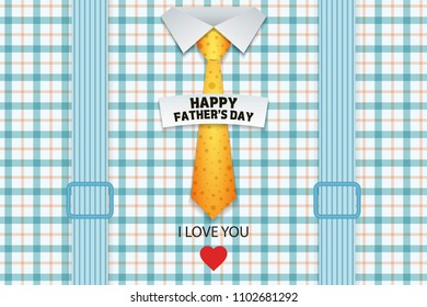 Happy Father’s Day Calligraphy greeting card. Vector illustration.