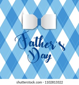 Happy Father’s Day Calligraphy greeting card. Vector illustration.