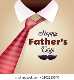 Happy Father’s Day Calligraphy greeting card. Vector illustration.