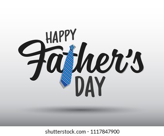 	
Happy Father’s Day Calligraphy greeting card. Vector illustration.