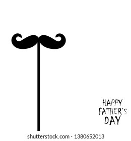Happy Father’s Day Calligraphy greeting card. Vector illustration. - Vector