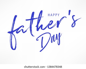 Happy Father’s Day Calligraphy greeting card with sale and fathers day text . Vector illustration. - Vector