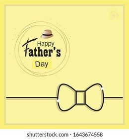 Happy Father’s Day Calligraphy greeting card. Vector illustration