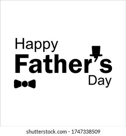 Happy Father’s Day Calligraphy greeting card. Vector illustration.